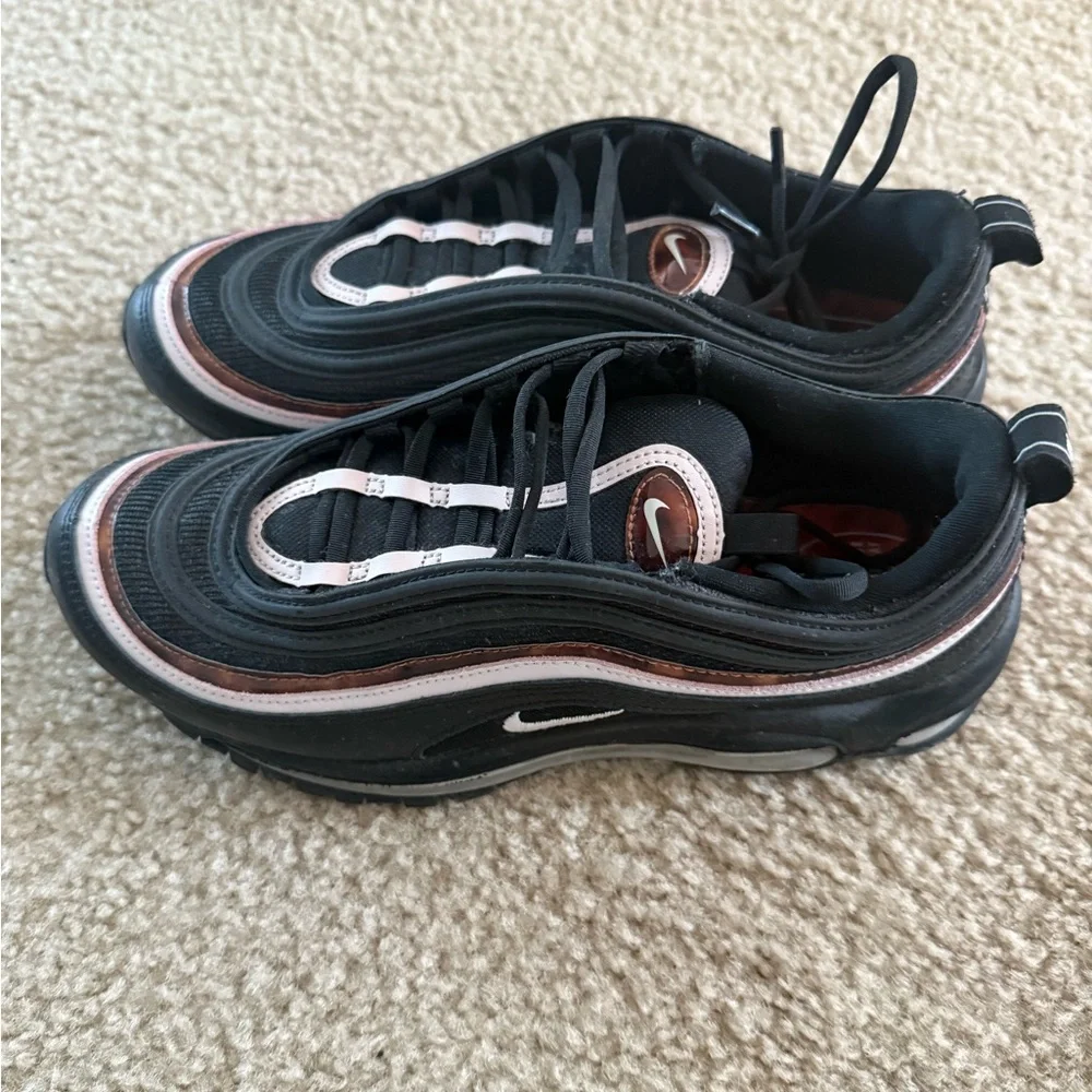 Nike Women’s Air Max 97 Sneakers - Black and Pink - Picture 3 of 6